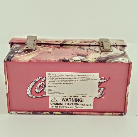 Collectible Miniature Coca Cola Metal Lunchbox Christmas Ornament Tin Box Co. - Picture 3 of 4